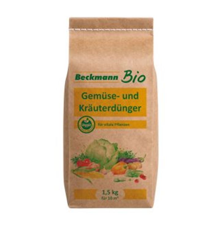 BIO GEMÜSE- UND KRÄUTERDÜNGER Beckmann im Garten